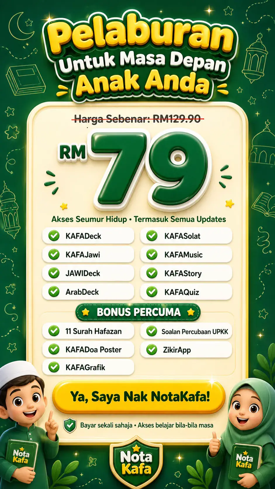 Tawaran khas NotaKafa untuk persediaan UPKK